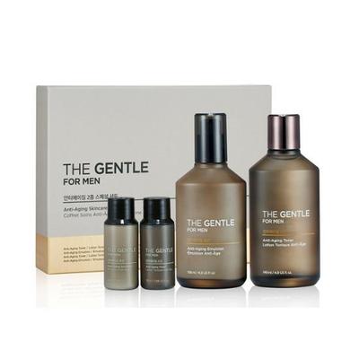 The Gentle for Men Anti-Aging 2-piece Set (Skin 145ml + Lotion 135ml + Skin 32ml + Lotion 32ml)