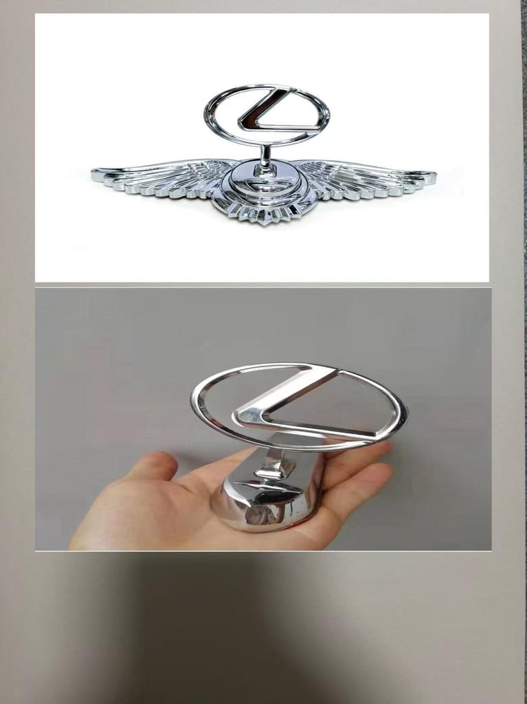 Anwendbarer Lexus Motorhaubenemblem Stand-Up Logo für ES NX RX CT LX GS IS LS Metall Motorhaubenverzierung Abzeichen Aufkleber