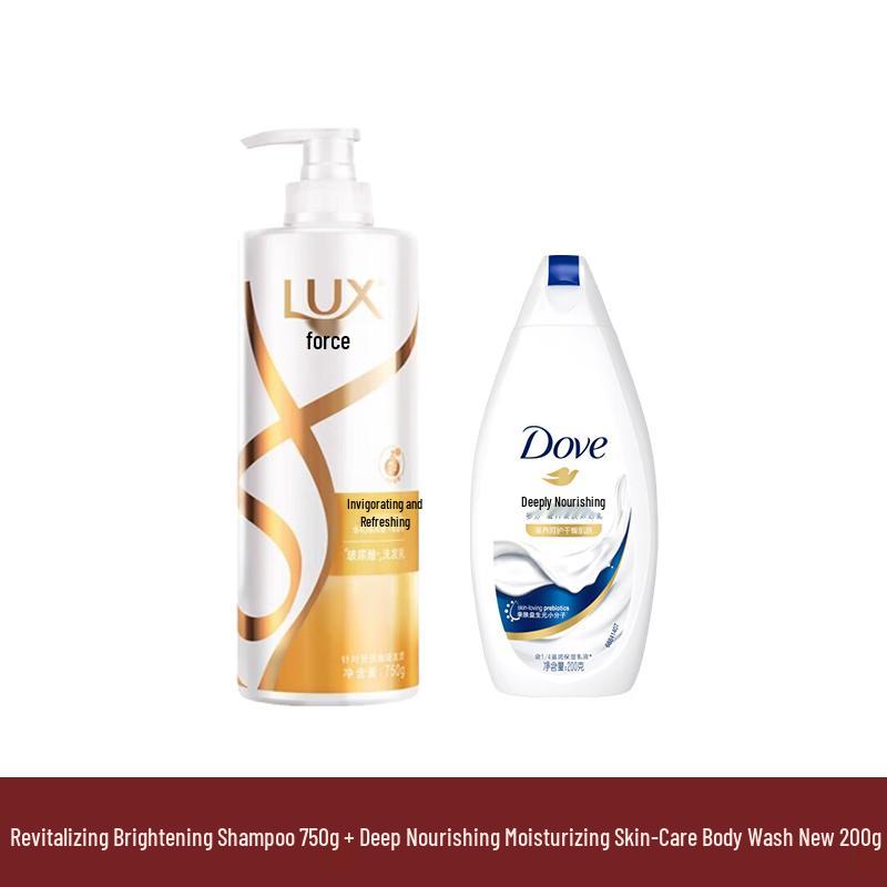 Lux Radiant Shine Shampoo & Nourishing Body Wash Set