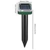 4-1x Solar Animal Repellant Waterproof Ultrasonic Gopher Repeller Stake Simulated Seismic Wave Repellent Devices for Garden Farm