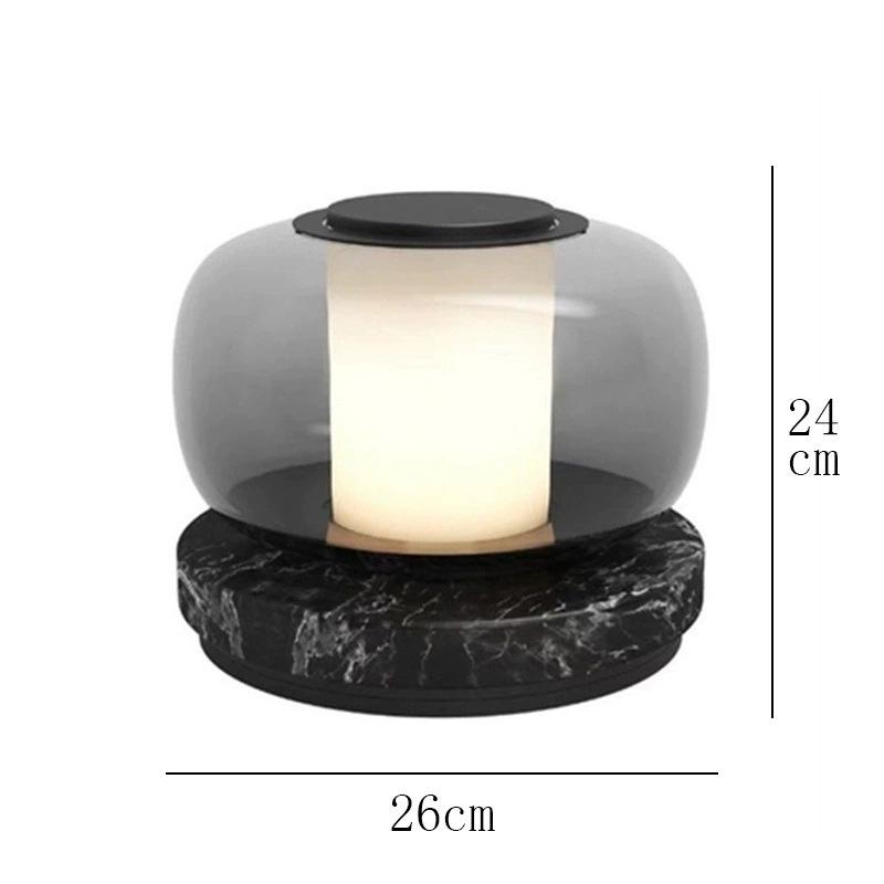 Nordic Modern Glass Table Lamp - Creative, Stylish Lighting for Living Room, Bedroom, Hotel, or Model Room