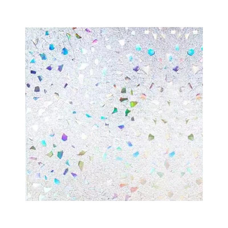 3D Multicolored Stone Electrostatic Window Sticker, Light-transmitting Opaque Glass Film, Privacy Anti-privacy Film, Decorative Window Film