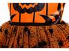 Girls' Halloween Pumpkin Party Dress - One-Piece Costume with Print