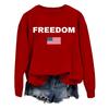 Women's Fashionable Casual Round Neck Loose Printed Long Sleeved Sweatshirt