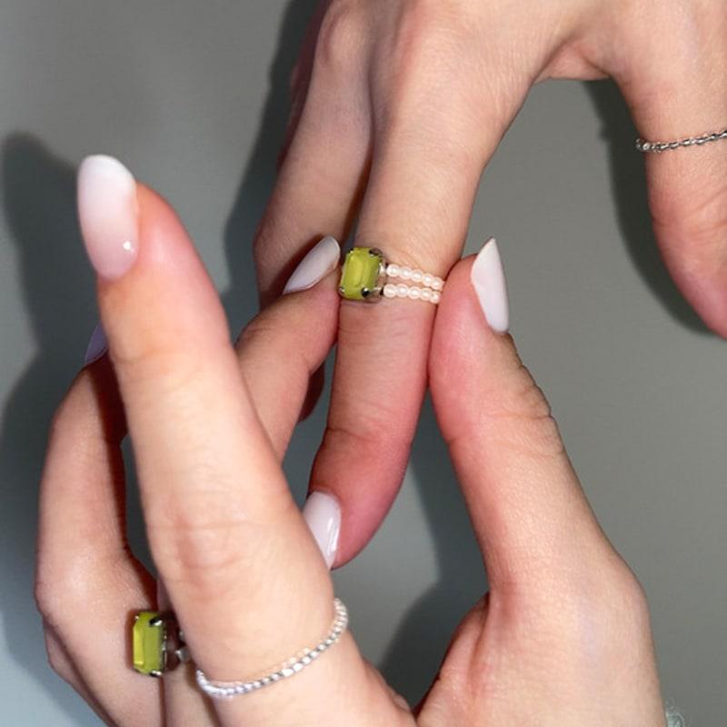 A Little Tickle Winter Garden Lime Ring