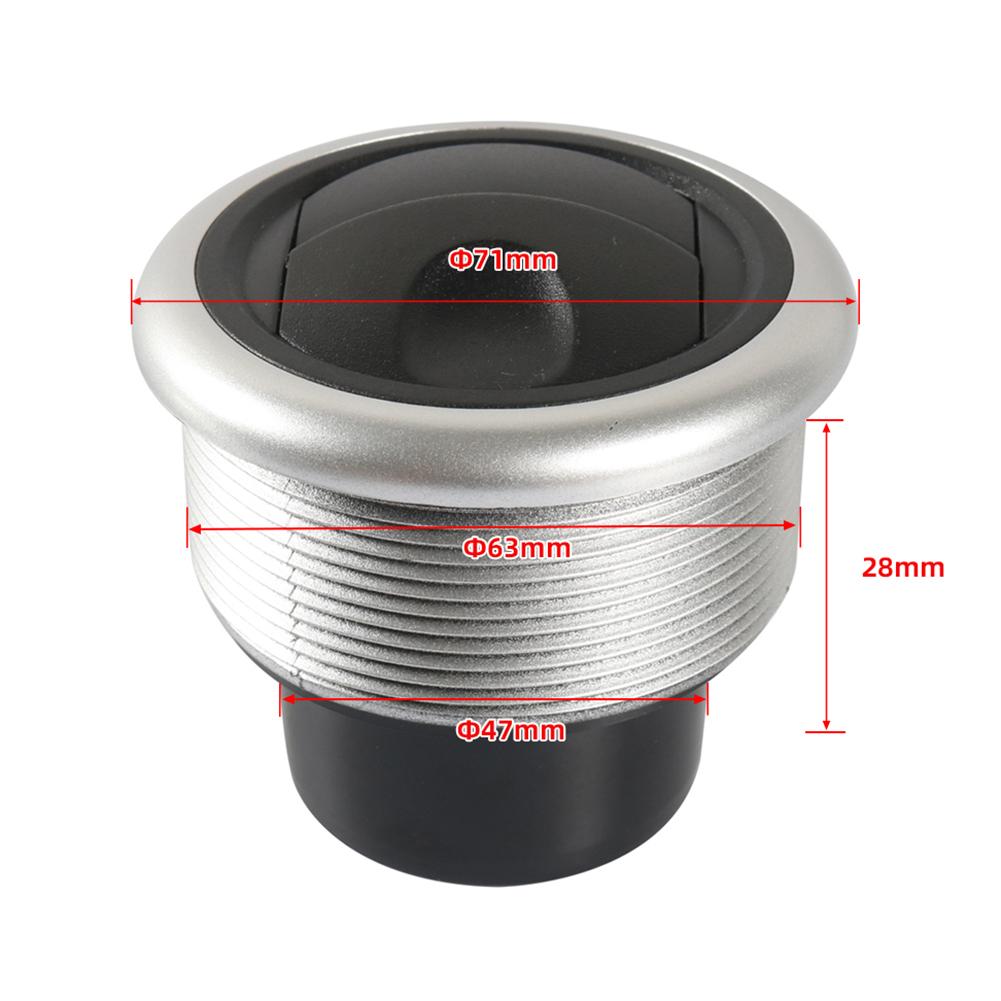 Warme Heizung Standheizung 60mm/63mm/75mm A/C Lüftungsdüse Universal Rund Auto Heizung Klimaanlagenauslass für Wohnmobil Bus Armaturenbrett