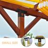 2pcs Adjustable Pergola Brackets T-shaped 3-Way Pergola Corner Frame Metal Corrosion Resistance Pergola Fixed Bracket Balconies