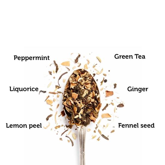 Tea Culture of The World Easy Digest Tea | Digestive Herbal Tea with The Goodness of Ginger, Licorice Root, Saunf and Pudina | 16 Count