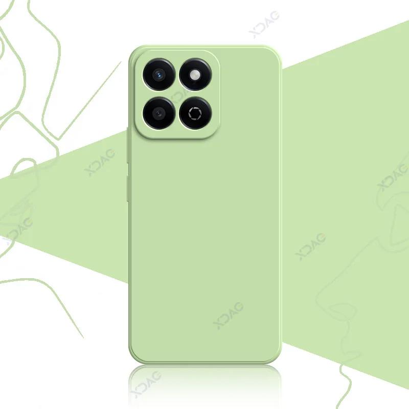 Luxury Square Liquid Silicone Cases for Honor 200 Smart 5G 360 Soft Phone Back Covers Honor200Smart Full Protective Bag