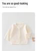 Baby Velvet Cardigan - Comfortable Long-Sleeve Top for Newborns, Ideal for Spring and Autumn Outings