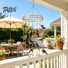 Modern Minimalist Patio Decor Graceful Bird Wind Chime, Stained Outdoor Sun Catcher Windchime, Colorful Yard Spiritual Peace Meditation Decorations,