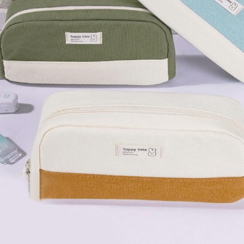 Desktop Organizer Pencil Bag Large Capacity Storage Bag Simple Stationery Bag  Student