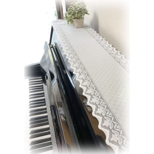 Piano Cover, Upright, Top Cover, Key Cover, for Digital Pianos, Water-Repellent, Stain-Resistant, Dust-Resistant, Lace, Elegant, Nordic, Stylish, Simp