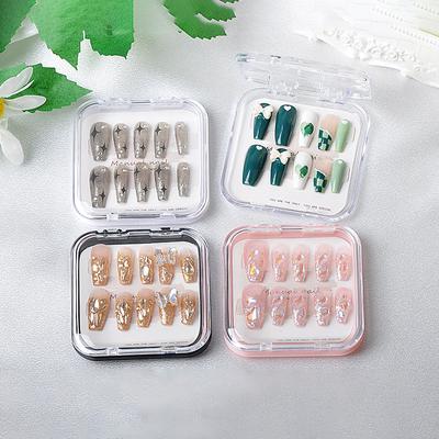Acryl Künstliche Nagel Lagerung Box Schmuck Geschenk-Box Für Diy Press-On Nägel Halter