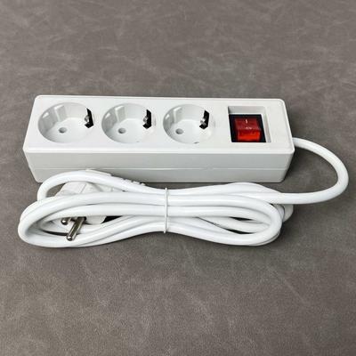 PVC elektrisk ladeadapter Europeisk standard stikkontakt Strømstrip Kontor