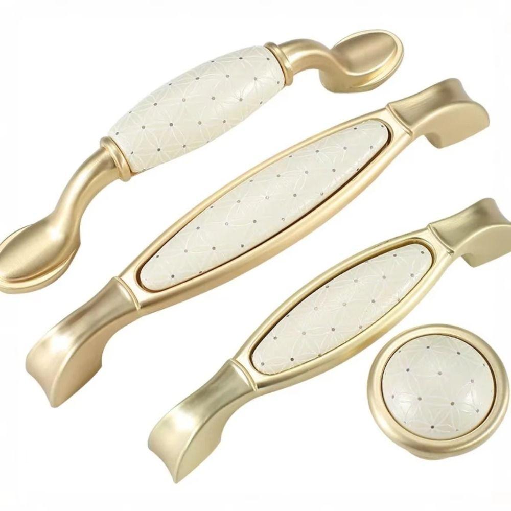 Wear Resistant Furniture Handle Vintage Drawer Knobs Wardrobe Door Pulls  Cupboard
