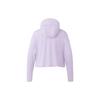 Adidas Damska Lekka Kurtka z Kapturem Chroniąca przed Promieniowaniem UV z Logo Kurtki Damskie Lawendowo-Lodowa IW9433
