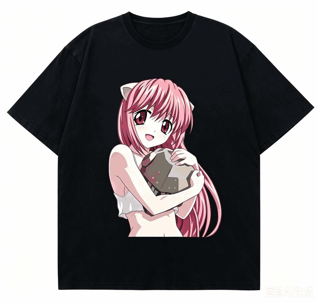 Elfen Lied Cotton T shirt 2026 New Model shirt personality Clothes Breathable high quality Short Streetwear Trendy Classic soft