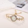 Women's Adjustable Floral Diamond-Set Wrap-Around Watch