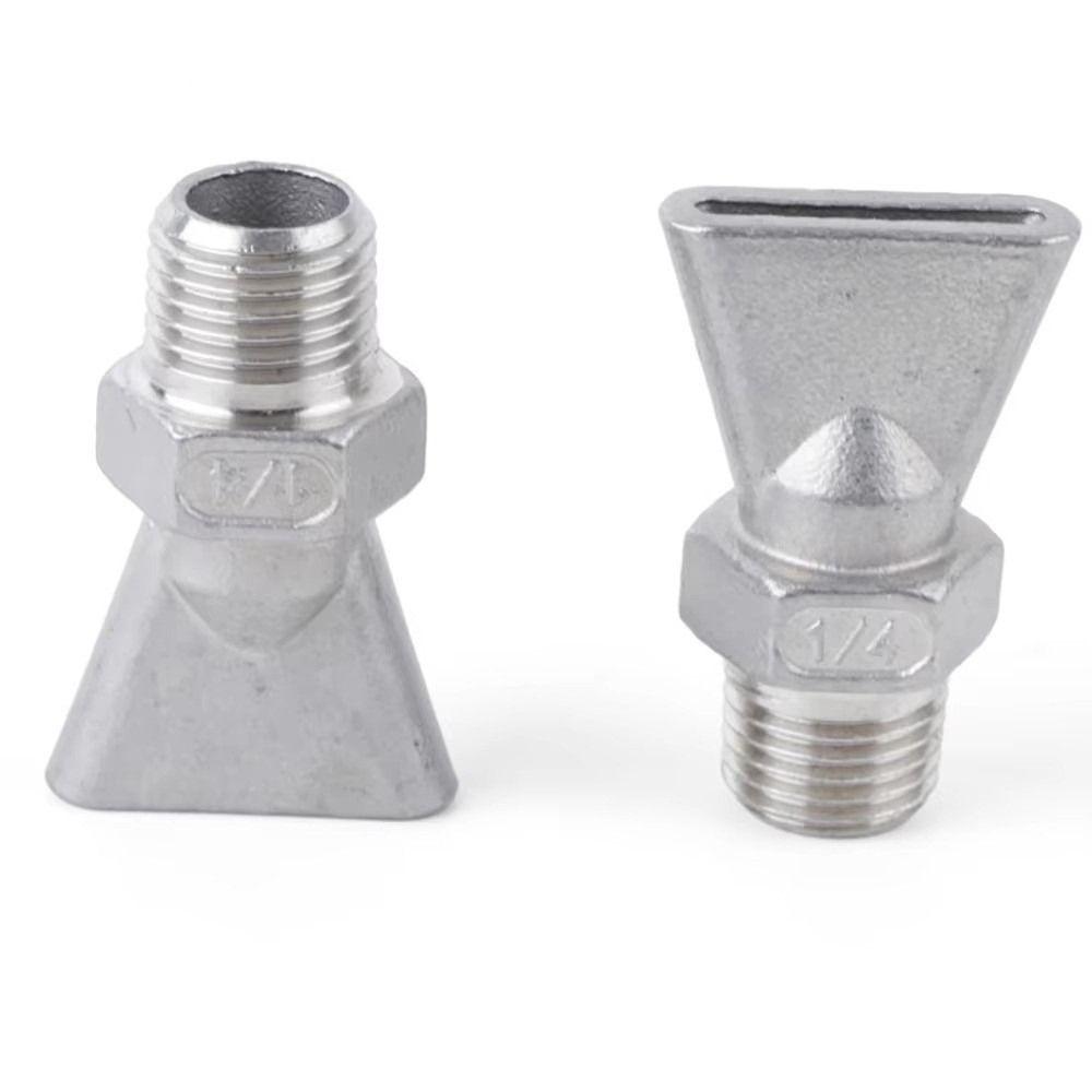 Corrosion Resistant Air Knife Spray Nozzle Flat Fan Spray Nozzle Industrial Water Jet