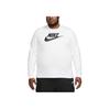 Nike Einfarbiges Langarm-T-Shirt Herren Oberteile Weiß CI6291-100