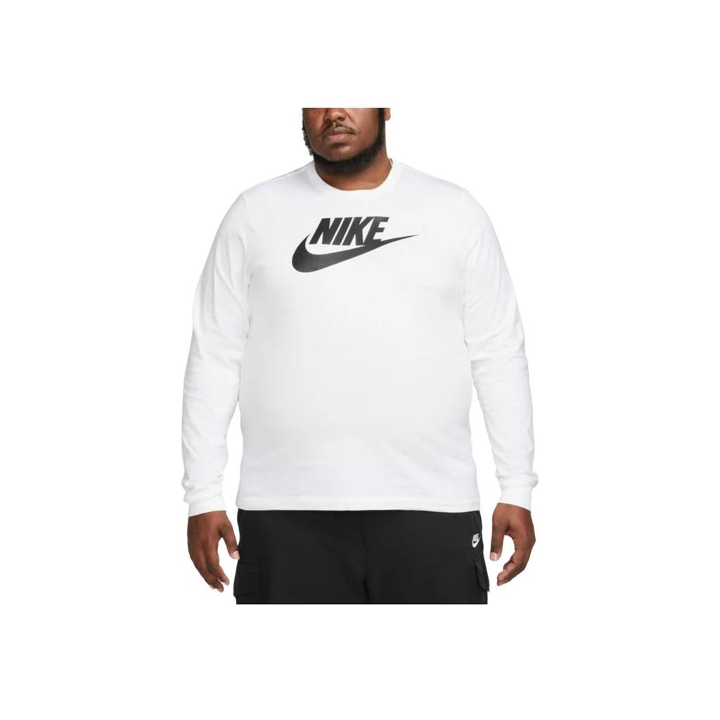 Nike Einfarbiges Langarm-T-Shirt Herren Oberteile Weiß CI6291-100