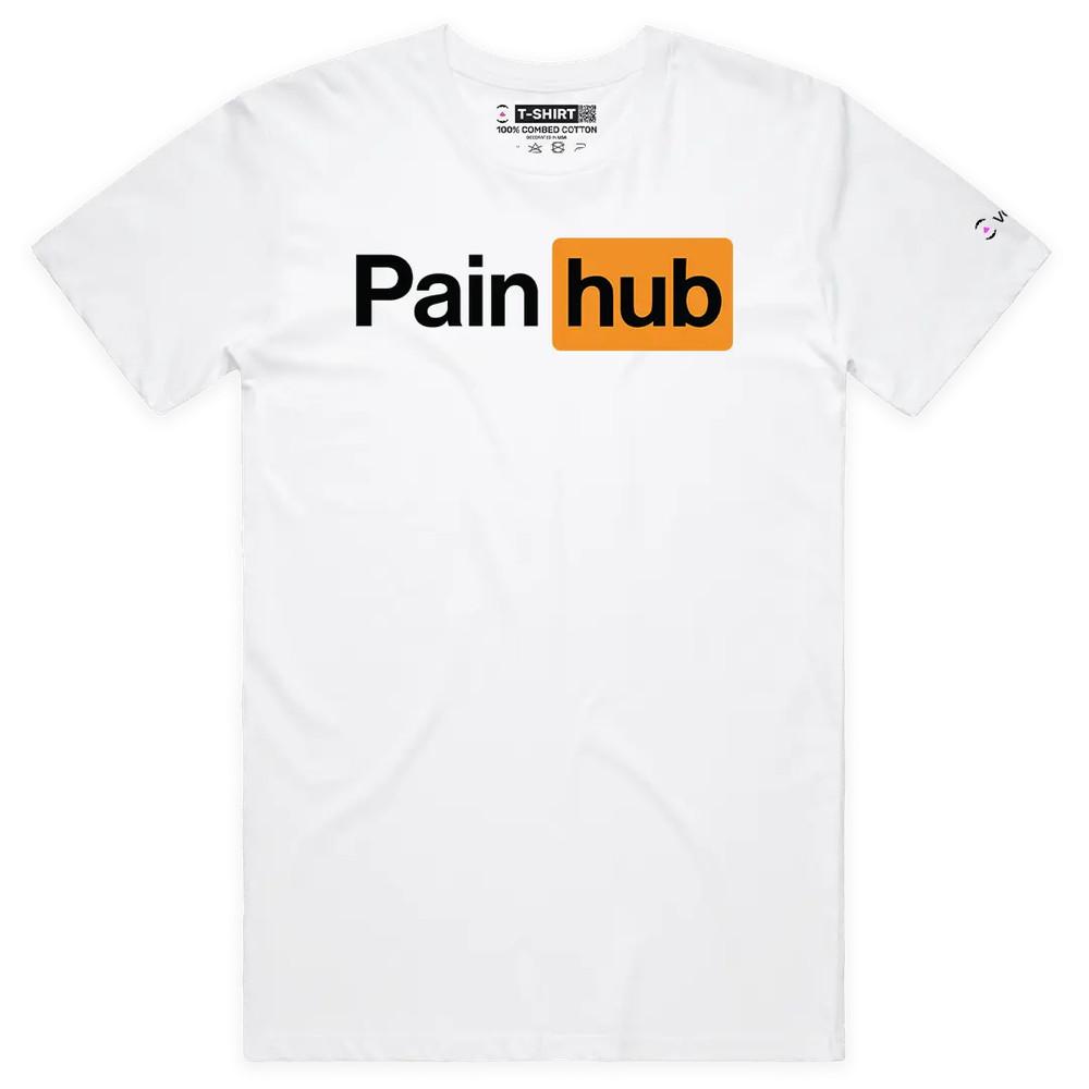 

VOICEART Pain Hub Funny Graphic Premium T-Shirt with Sarcastic Joke S