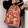 DELIXIONG Nylon Backpack Regular Women's Red/Green/Black DLX-XCX-8626