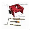 Door Lock Installation Jig | Anodized Aluminum Alloy Frame, Adjustable Guide Hardware, Mortiser