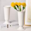 Pot de fleurs en plastique imitation céramique, Vase simple et durable pour arrangement floral, Vase hydroponique en plastique nordique, Décor de salon