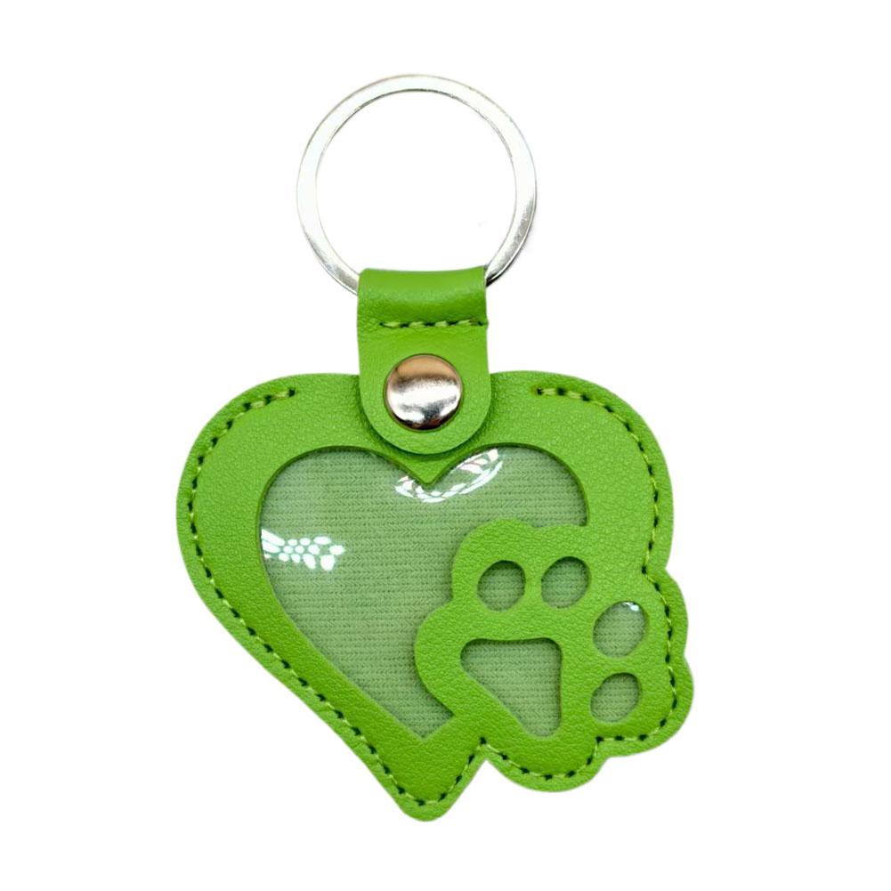 DIY Dog Hair Collector Keychain For Bag Purse PU Leather Handbag Pendant Charm Storage Keepsake Pet Memorial Keychain for Hair