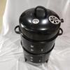 ZISIZ Outdoor Multifunctional Foldable Charcoal BBQ Grill and Smoker