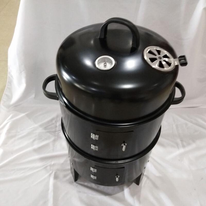 ZISIZ Outdoor Multifunctional Foldable Charcoal BBQ Grill and Smoker