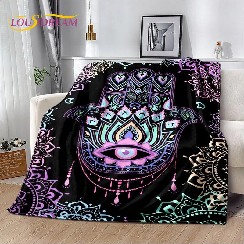 Cobertor de pelúcia macio Evil Eye Nazar Tree of Life, cobertor de flanela para sala de estar, quarto, cama, sofá, capa de piquenique para crianças