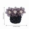 Imitation Pearl Delicate Flower Hair Net Dual-Use Cloth Cover Net Spring Clips Colorful Ornament Hair Accessories