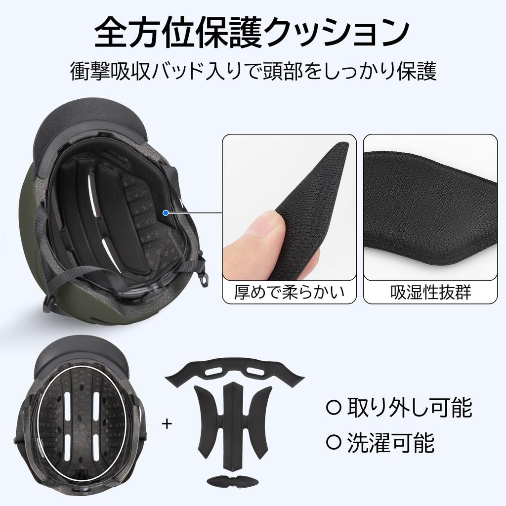 Mixiu Adult Bicycle Impact Sun Cycling Helmet for and Road LED Head Circumference Unisex Helmet, Resistant, Ultra-Lightweight, Breathable, Protection,
