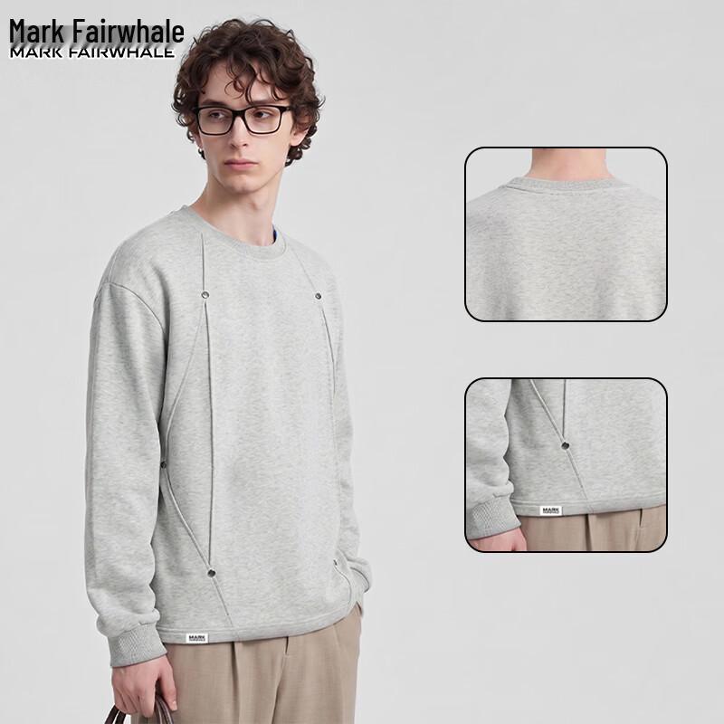 Mark Fairwhale Men's American Casual Crewneck Sweatshirt