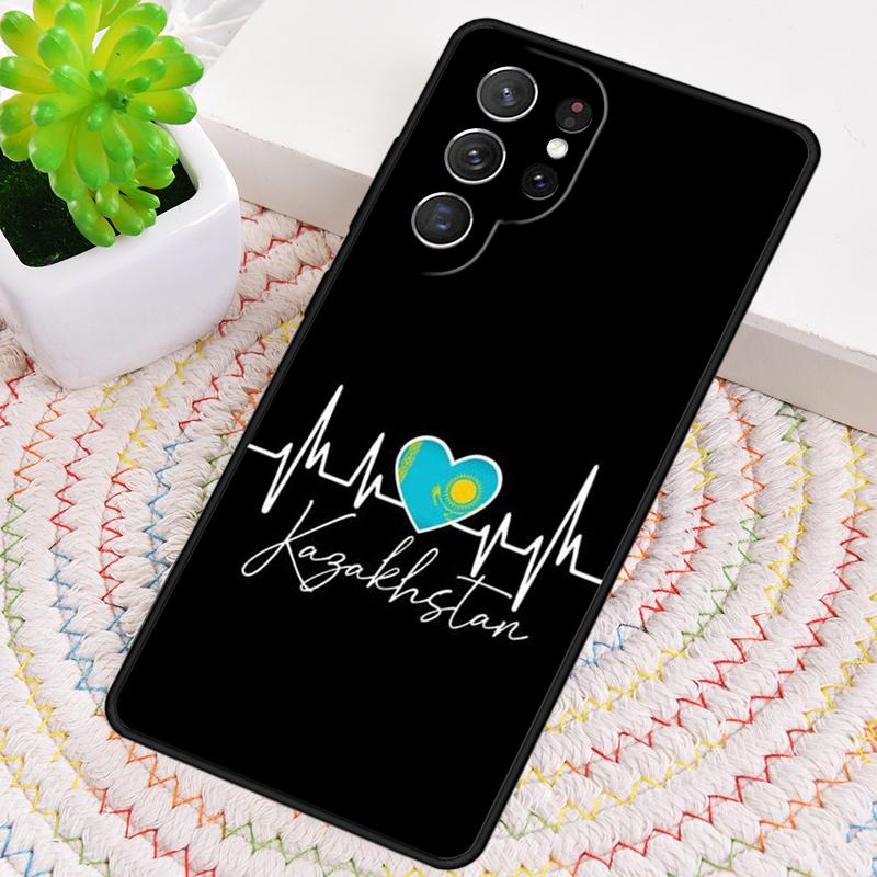 Kazakhstan Flag Soft Silicone Phone Case For Samsung Galaxy Note 10 Pro S26 S25 S24 S23 S22 S21 Plus S25Ultra Capa Cover