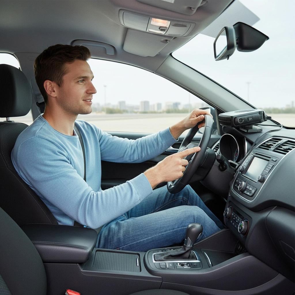 Portable Heater For Car 200W Fast Heating Defogger 360 Degree Rotation Plug In Heater For Car For RV Truck Dashboard Winter