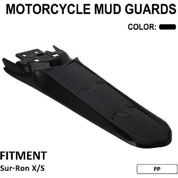 Rear Fender Extended for Surron LBX, Electric Dirt Bike Mudguard for Sur Ron Light Bee X X260 X160 Black