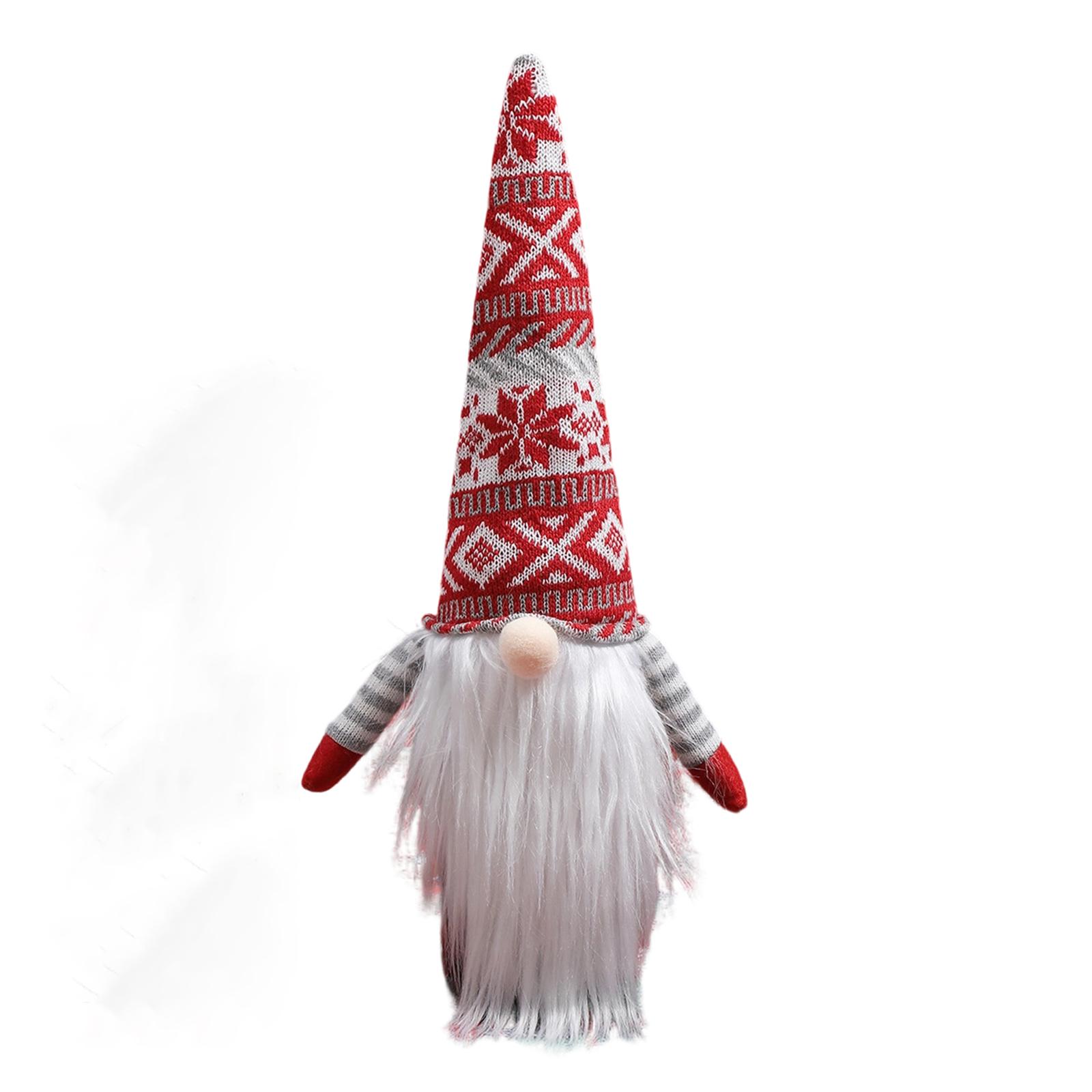 

Рождественская пробка для винной бутылки Вязаная шапка в европейском и американском стиле Чехол для винной бутылки Домашние праздничные украшения Оконное оформление для вечеринки One Size