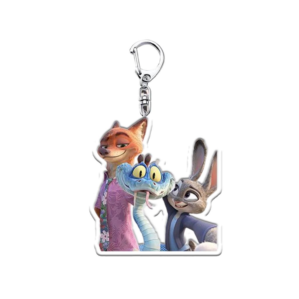 Set Of 1 Anime Acrylic Keychain Double Side Pendant Keyring