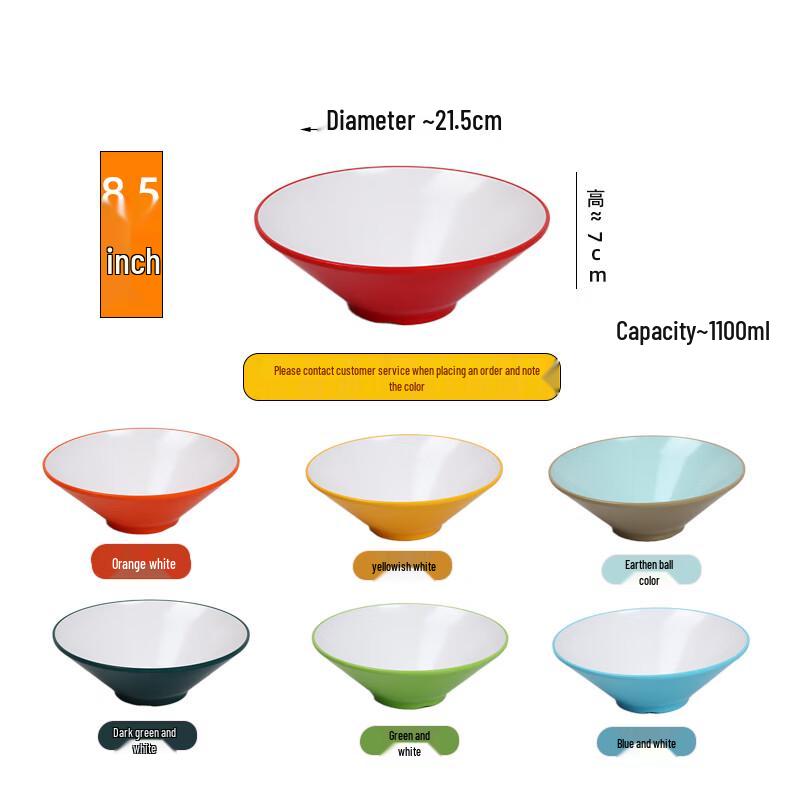

Zhebu A8 Melamine Commercial Noodle Bowl