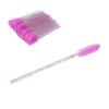 50pcs Disposable Eyelash Brushes Portable Mascara Brush Wands Applicator Makeup ToolPurple