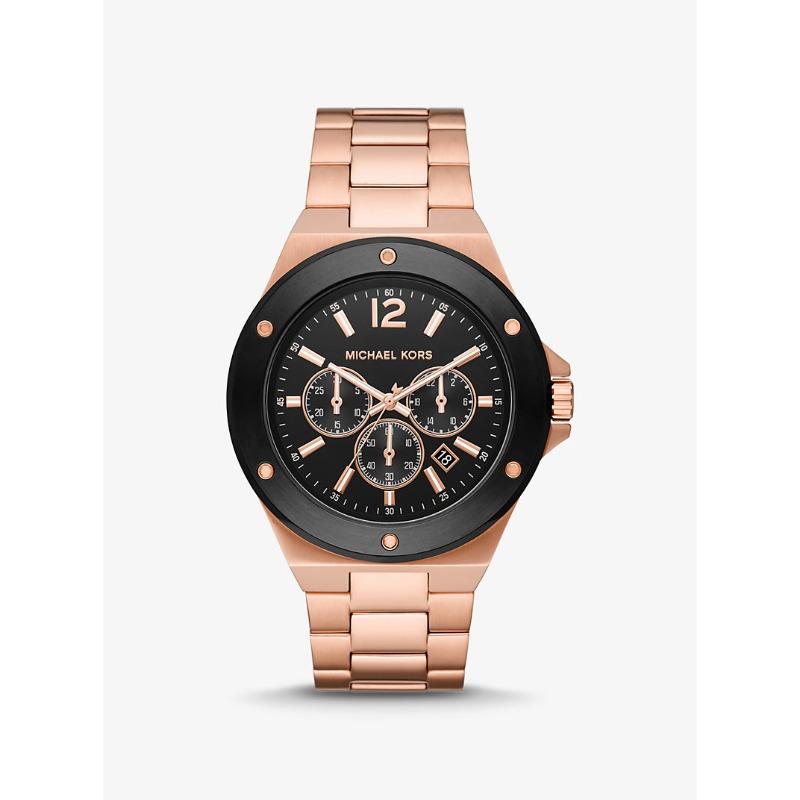 

Большие часы Michael Kors Lennox с покрытием цвета розового золота MK8940 розового золота