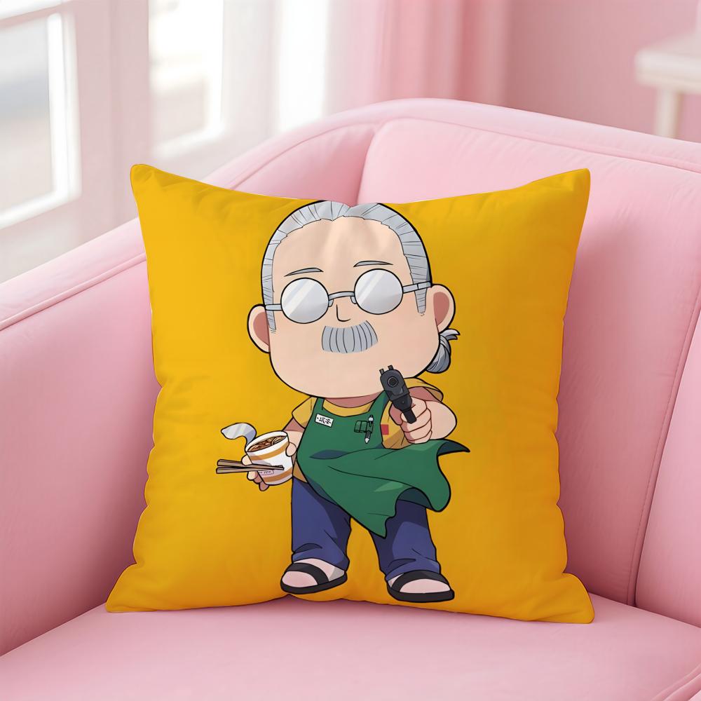 Anime Funny SSakamoto DDays Cushion Cover Pillow Case Soft Skin Friendly Fabric Comfort Concealed Zipper