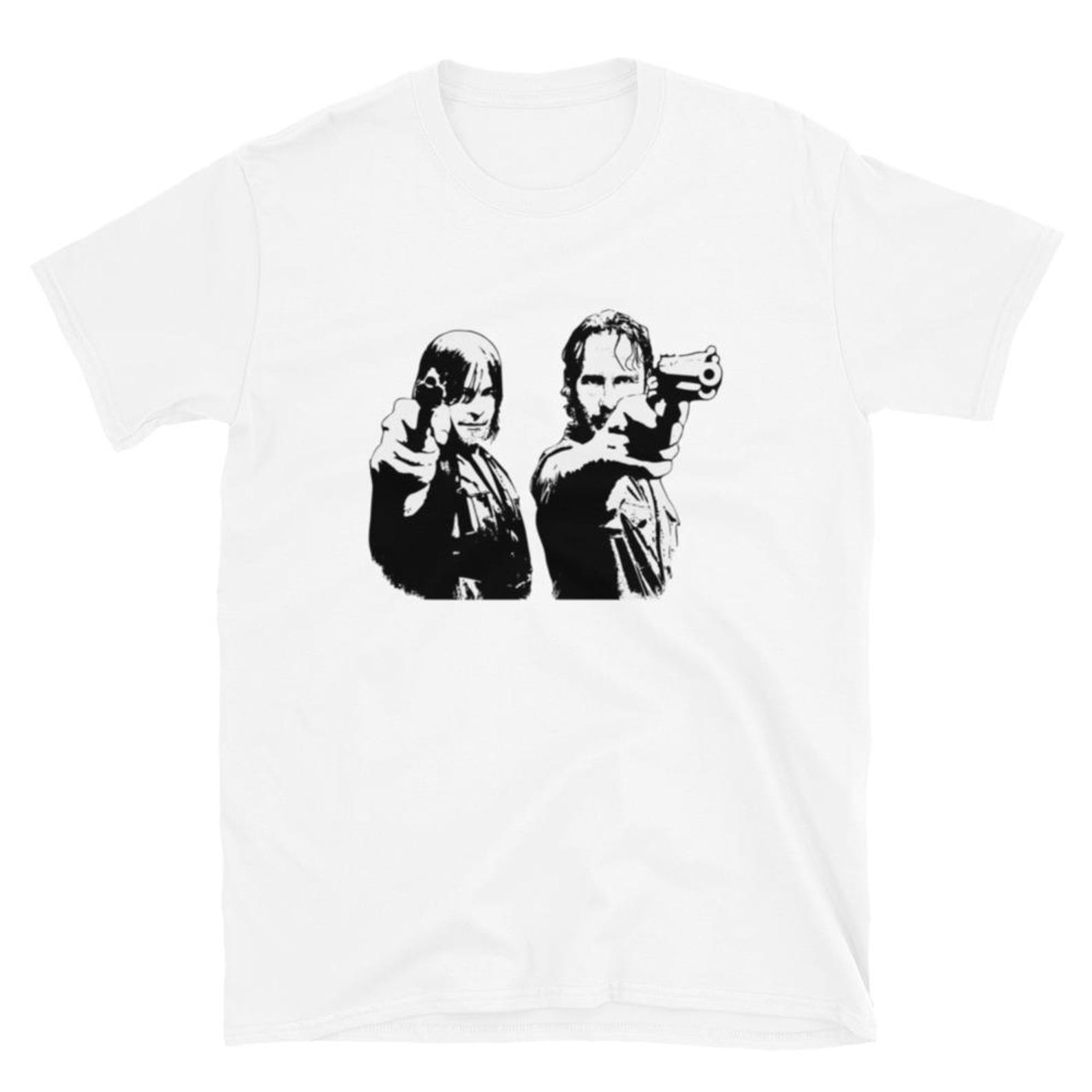 The Walking Dead Graphic Tee | Horror TV Inspired Unisex T shirt | Zombie Apocalypse Fan Gift | Vintage Style Streetwear XL