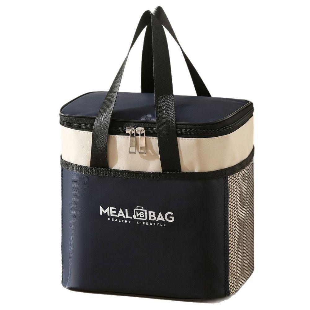 Aluminum foil Lunch Box Storage Bag Oxford Thickened Thermal Insulation Bag Insulated Large Capacity Portable Ice Pack Women