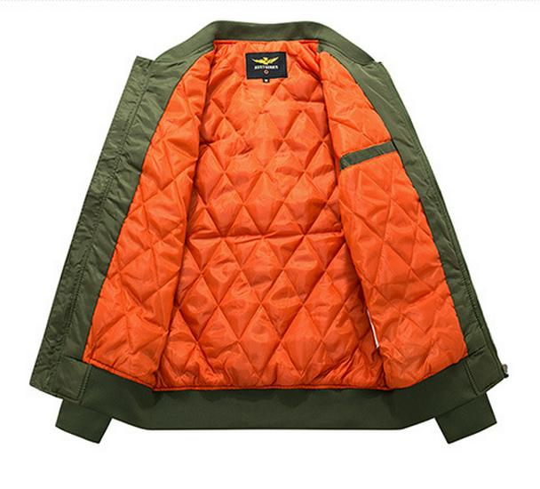 Men's Cross-Border Stand-up Collar Cotton MA01 Pilot Baseball Jacket, Plus Size, Autumn/Winter Casual Coat