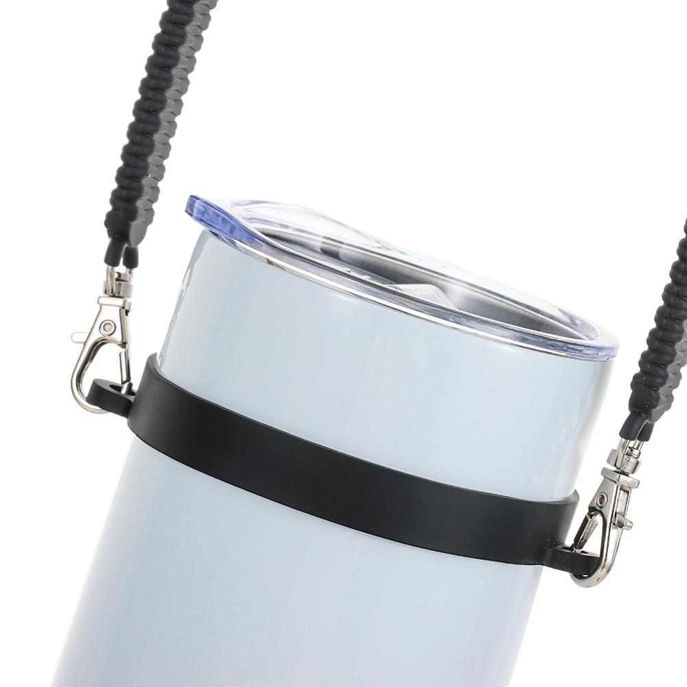 Durable Water Cup Silicone Strap Silicone Water Bottle Sling with Strap Water Bottle Sling Holder